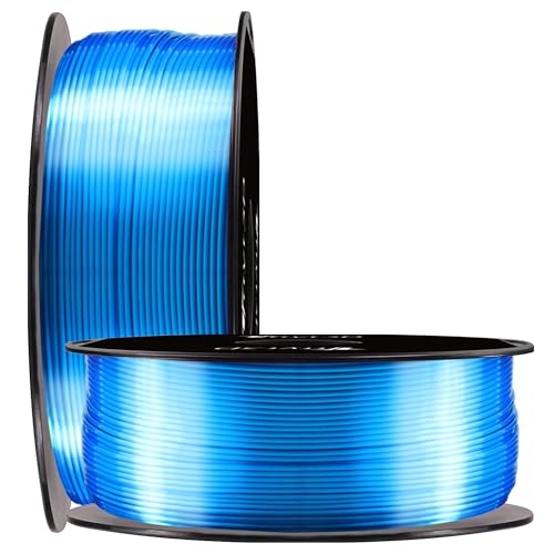 Image of Shine Blue PLA 3D Printer Filament 1.75mm 1KG 2.2LBS Spool Widely Compatible Silk 3D Printing Material TTYT3D