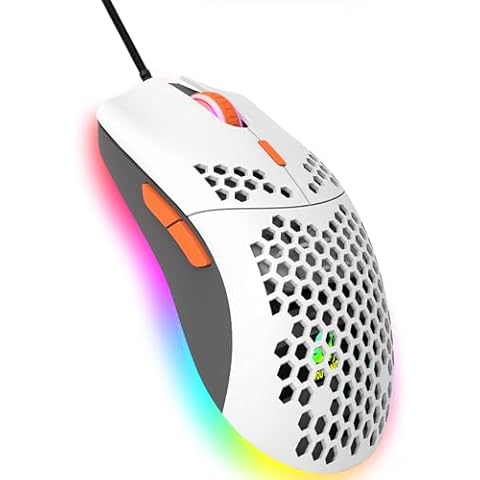 Hoopond Wired Gaming Mouse with RGB Lighting Cover