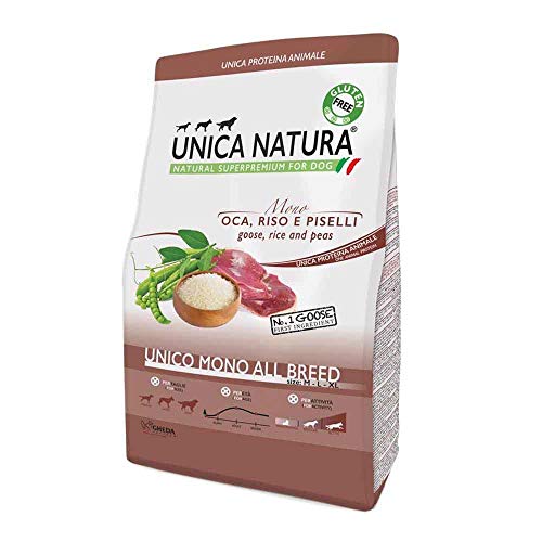 Crocchette per cani - UNICA NATURA: Unico mono all breed 2,5kg - oca - gluten free