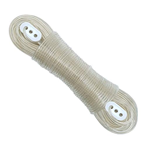 Filo Stendibiancheria In PVC Con Anima In Acciaio E Tenditori 50 M