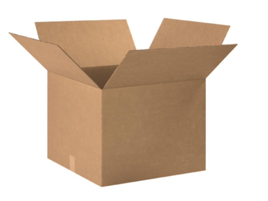 Image of BOX USA Moving Boxes Holds 65lbs, 20 inchL x 20 inchW x 15 inchH (12-Pack) Large - Corrugated Cardboard Box for Shipping, Mailing, Packing, Packaging and Storage
