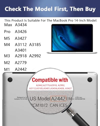 Image of Magnetic Privacy Screen Protector for MacBook Pro 14'' (2021-2026, M1-M5) | Removable Matte Laptop Privacy Filter Shield with MacBook Pro 14 Inch (2021-2026, M1-M5, Pro, Max); Anti Blue Light and Glare