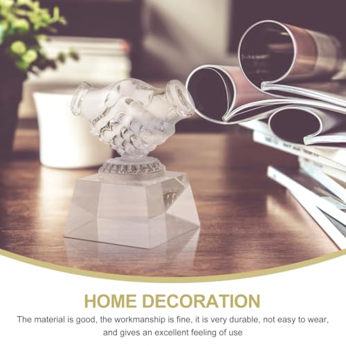 Image of balacoo Trophy Medal Thumbs up Trophy Award Accessory Awards Shaped Decor Clear Thumb Trophy Award Trophy First