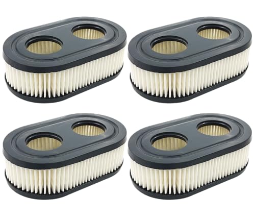 593260 Air Filter Cartridge for Briggs & Stratton 798452 334404 Air Cleaner fit 550E 500EX 550EX 625 575EX 4247 5432 5432k 09P00 09P702 Engine Lawn Mower with Pre Filter Foam, 4 pack