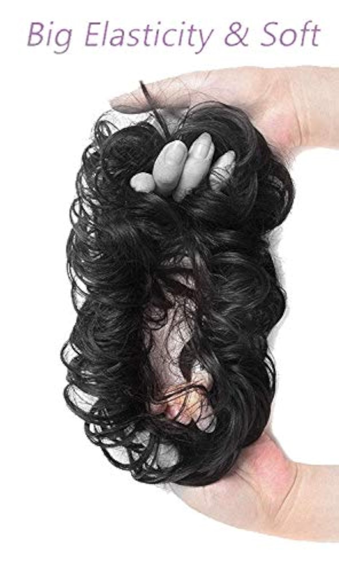 Women's Natural Black Rafall Juda Bun Hair Extension
