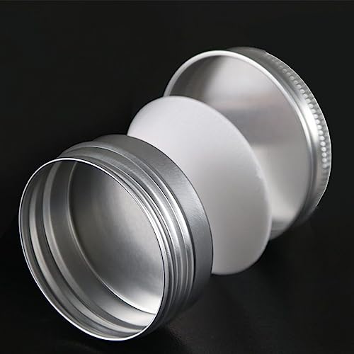 12 Pack 0.17oz Silver Aluminum Metal Tins with Lids, Round Salve Jars for Makeup, Lip Balm, Candle, Tea3