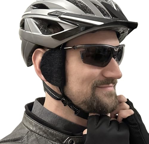 earSHIELD Pro - Windschutz für den Fahrradhelm, weniger Windgeräusche an den Ohren, ganzjährig Fahrtwind vom Ohr abhalten, Ohrenschoner, Windabweiser