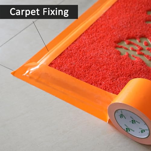 Image of BOMEI PACK 3 Inch Orange Duct Tape Waterproof,Heavy Duty,3 Inch x 35 Yards,9 Mil Industrial Grade Yellow Duct,No Residue,Strong,Flexible and All Weather,Professional for Indoor & Outdoor Use