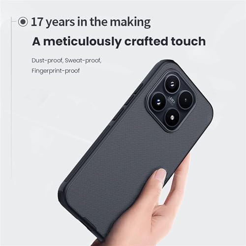 Image of Nillkin Case for Xiaomi Mi 17 (6.3 inch Inch) Super Frosted Shield Pro Hard Back Soft Border (PC + TPU) Shock Absorb Cover Raised Bezel Camera Protect Black Color | Super Frosted Shield Pro, Hard Back Soft Border (PC + TPU), Shock Absorb Cover, Raised Bezel Camera Protect