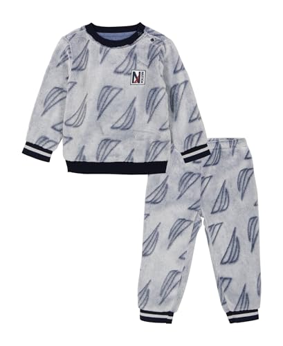 Image of Nautica Baby Boys' 2pc Embossed Flannel Pant Set