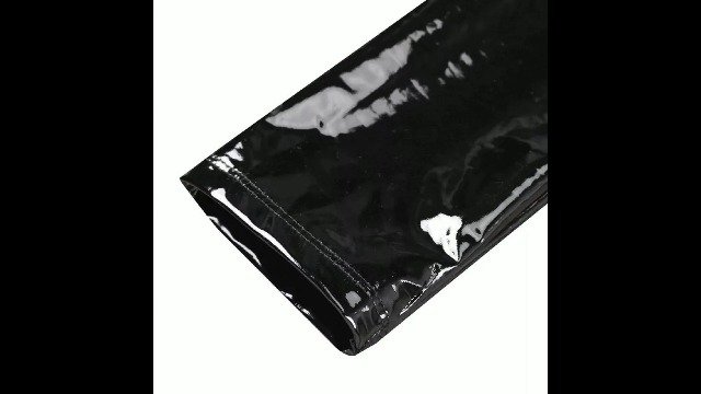 Leder Lack Latex Optik Schwarz Männer Langarmshirt Produktbild-Vorschau 7