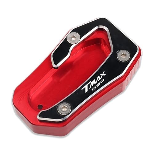 Rallonge de Béquille Moto pour T-Max 530 DX SX Plaque Support CNC Rouge