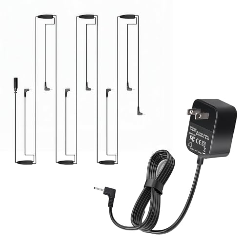Replacement 5V Christmas Ornaments Power Cord. Compatible with Hallmark Keepsake Storytellers and Magic Keepsake Ornaments Power Adapter with 7 Plug Fits for 2.5 mm Diameter Power Interface