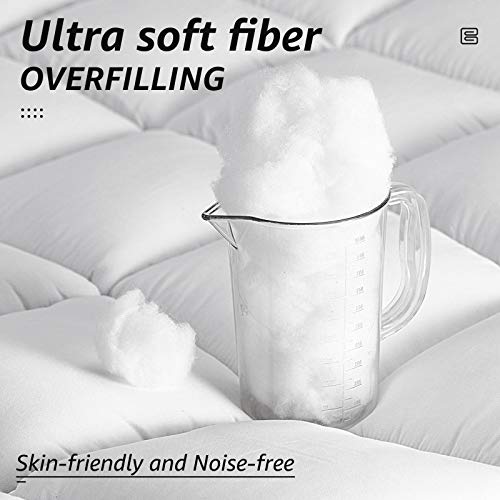 Hyleory All Season Queen Size Bed Comforter - Cooling Goose Down Alternative Quilted Duvet Insert With Corner Tabs thumb #2