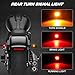 NTHREEAUTO Universal Motorcycle Turn Signals, Front Rear LED Turn Signal Lights Mini Blinkers Brake Tail Light Kit Compatible with Harley Davidson Honda Suzuki Triumph Yamaha - 4 PCS