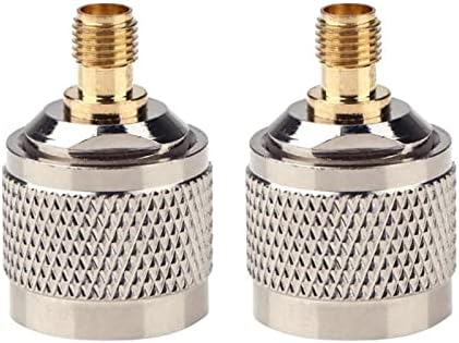 Adapter N Type Adapter SMA Female to N Type Male Crimp N Connector Connector Hf Adapter Male to N Type Female Hf for Wi-Fi Antenna Cable WLAN Wireless WiFi Router (Pack of 2)