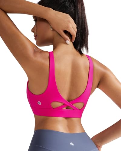 Image of RUNNING GIRL Sports Bra for Women High Support, Molded Cup High Impact Sports Bras with Sewn in Pads Workout Running Bra