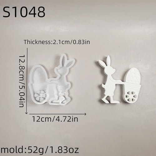 Moule ciment Pâques souple pour fabriquer des décorations d'intérieur facilement - 8