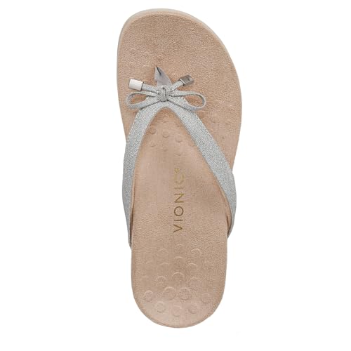 Image of Vionic Women's Rest Bella Toe Post Sandal- Supportive Ladies Orthotic Sandals that include Three Zone Comfort with Arch Support- Flip Flop for Ladies, Medium and Wide Width Size 5-12