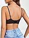 Avidlove Women's Lace Underwire Bra Sexy Mesh Balconette Unlined Everyday Bra Lingerie Black
