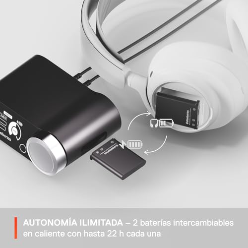 SteelSeries Arctis Nova Pro Wireless X Blanco – Cascos Xbox Inalámbricos y Multisistema – Controladores magnéticos de neodimio – Cancelación de ruido – Infinity Power System – XB, PC, PS5, Switch 2 6