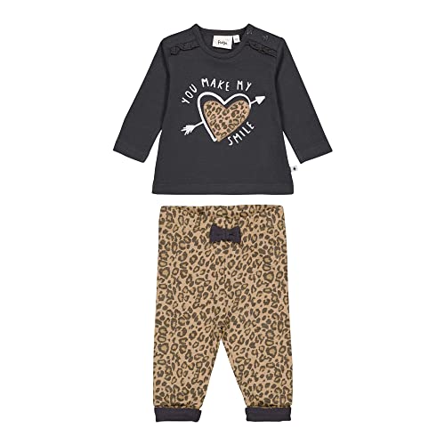 Feetje Baby-Mädchen zweiteiliges Set - Langarmshirt + Sweathose Made of Dreams II, anthrazit-Sand, 62 Cover