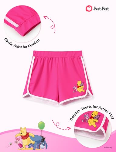 Image of Disney Stitch丨 Frozen丨 Minnie Mouse丨Princess丨Winnie Tank Top+Dolphin Shorts Girls Outfits Workout Athletic Set Summer