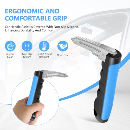 Image of Kaiedos Car Door Handle for Elderly, 3-in-1 Car Handle Assist for Seniors, Portable Auto Cane Vehicle Support Handle, 500 lbs Capacity, Non-Slip Door Assist Bar