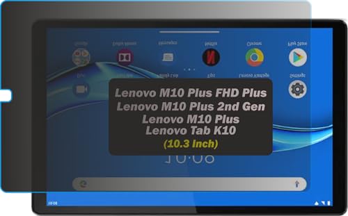 Image of Privacy Anti Peep Matte Screen Guard Compatible With Lenovo M10 Plus, M10 FHD+ 2nd Gen /Lenovo Tab K10 (10.3 Inch Tablet) Anti Spy Screenguard Not a Tempered Glass Screen Protector