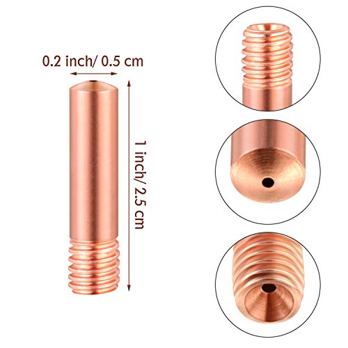 Image of Honoson 30 Pack Welding Contact Tips .035 inch MIG Guns 11-35 (0.035 inch) Welding Tips 000068 Replacement Accessories Compatible With Millermatic M-10 /Hobart H-9 /10-9 /10 Welder