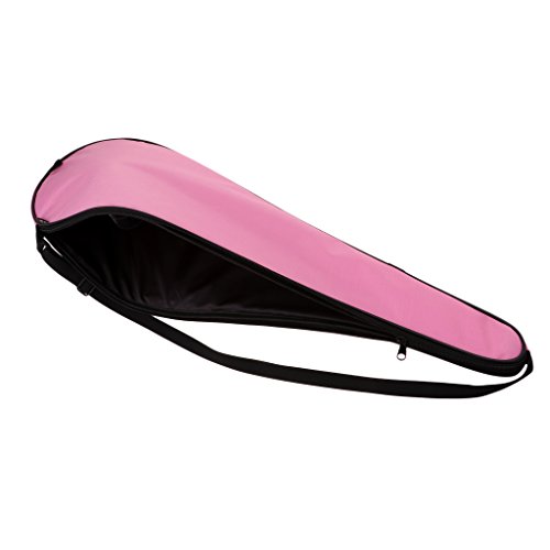 LEIPUPA Impermeável Oxford Squash Racquet Cover Bolsa Tennis Strap Holder Bolsa Bolsa - Rosa