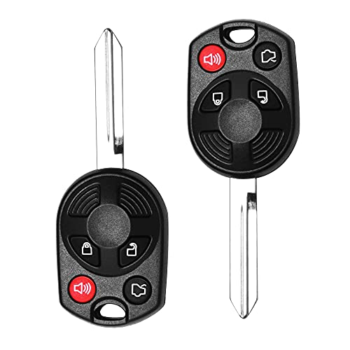 Tyranway Compatible with Keyless Entry Remote Car Key Fob Ford Edge Escape Fusion Explorer, Lincoln MKX MKZ, Mercury, Mazda, Replacement for P N:OUC6000022 (4-btn) Pack of 2