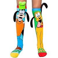 Madmia Disney Pluto & Goofy Socken Par de Calcetines, carbón,