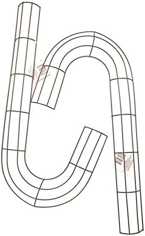 Christmas Metal Candy Cane Shaped Wreath Forms Green, 20.5-in 2 Pack (Bundle with KC Tingamajig TM) Indoor Outdoor DIY Lawn Garden Walkway Festive Decor