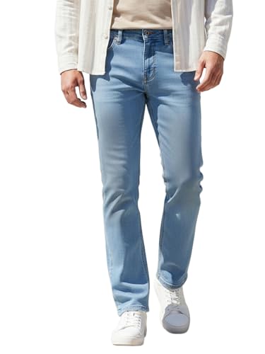 Image of Neostreak Men's Washed Bootcut Jeans Stretchable