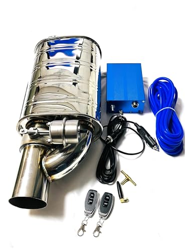 Tuyau de silencieux double telecommande pour route et circuit 76mm