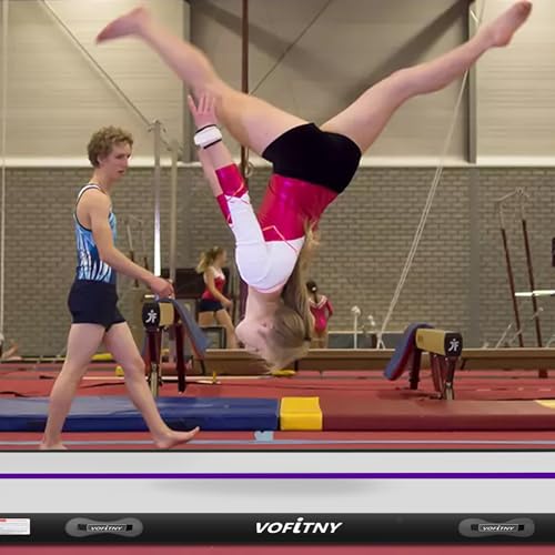 VOFiTNY All Purpose Gymnastics Mat 10ft Sturdy Inflatable Tumble Track with Air Roller for Home/Gym by VOFiTNY - Image 2