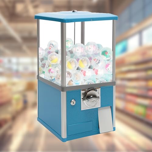 Elikbh Kaugummiautomat Süßigkeiten Gumball Maschine Blau