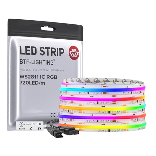 Tira LED RGB WS2811 16.4FT 720LED/m 12mm DC12V miniatura 1