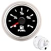 Brandstofmeter Boot 2in / 52mm 190ohm Brandstofmeter Digitale Display 8 Kleuren Backlight voor 12 V / 24 V Motorfiets…