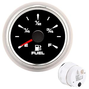 Brandstofmeter Boot 2in / 52mm 190ohm Brandstofmeter Digitale Display 8 Kleuren Backlight voor 12 V / 24 V Motorfiets…