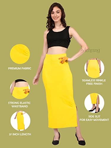 Image of Mehrang Stretchable Saree Shapewear Petticoat for Women, Cotton Blended,Petticoat,Skirts for Women,Shape Wear Dress for Saree