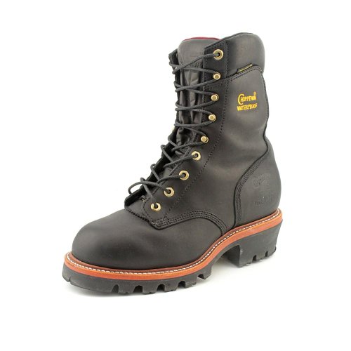 Chippewa Men's 9' Waterproof Insulated Steel-Toe EH Logger Boot,BlackOiled,10 E US