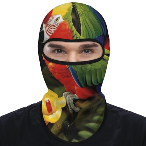 Balaclava Mask for Men Balaclava Ski Mask Tropical Parrot Winter Face Mask Face Cover for Cycling miniatura 7