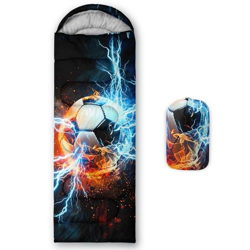 Image of QOOMO Camping Sleeping Bags,3 Season Warm & Cool Weather,Lightweight,Waterproof Sleeping Bags for Adults & Kids,Traveling,and Outdoors,Camping Gear Equipment