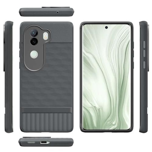 Image of Shockproof Case for Vivo V40e 5G / iQOO Z9s 5G | Full Camera Protection | TPU Flexible Back Cover for Vivo V40e 5G / iQOO Z9s 5G (Graphite Grey)