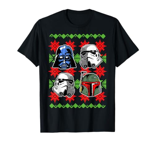 Cadeau de Noël Star Wars : le t-shirt style pull moche idéal pour un fan de SF
