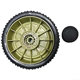 Kit de roues de tondeuse à gazon pour Honda HR214, HRU214, HRU215, 20 cm de diamètre avec housses (uniquement roue avant)