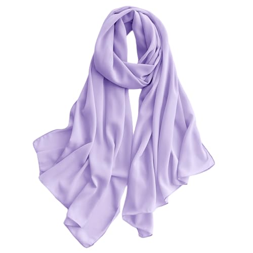 Chiffon Hijab for Women Sheer Shawl and Wraps for Wedding Bridal Scarves Summer Lightweight Sun-proof Scarf