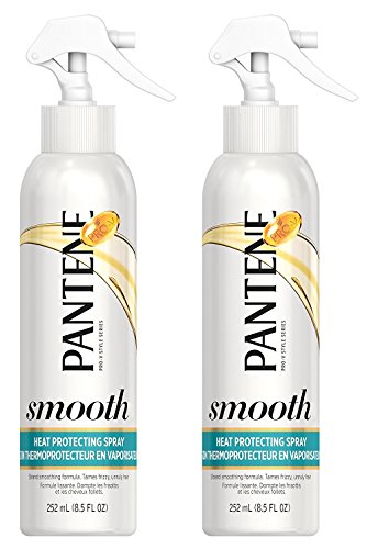 Pantene Smooth Heat Protecting Spray 8.5 Ounce - Pack of 2
